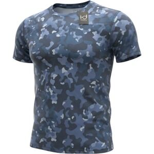 Ideology Mens Performance Tee Navy Blue Camo RapiDry Workout Shirt Size M NEW